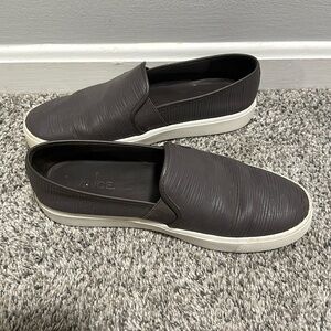 Vince Dark Grey Textured Blair Sneakers